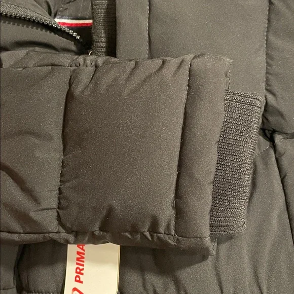 Tommy Hilfiger TH Flex Black Winter Jacket Removable Faux Fur Hood adj waist - Picture 5 of 14